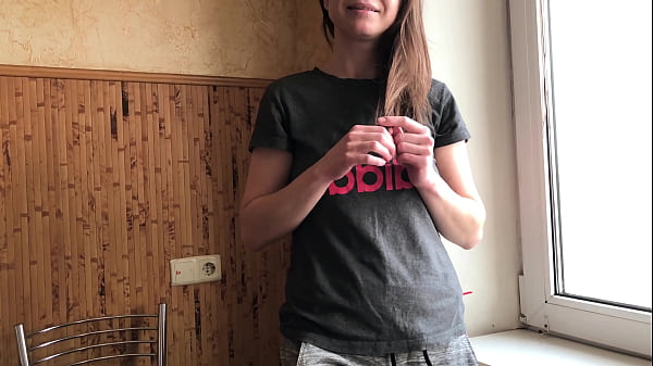 Brother Helped Step Sister Relax Before First Date. Russian Amateur with Dialogue