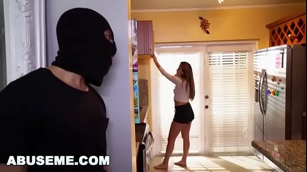 Girlfriend gets fucked by burglar