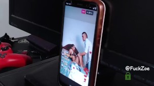 CATCH HER MAKING LIVES ON INTERNET! So i give her some spanks till get her ass RED! Torture her ass!