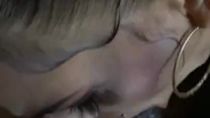 She spit it out sucked it back up and swallowed Best sloppy blow job  ever