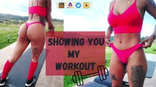 Showing you my workout – Rianna Reyes | latina | fitness | sport | sexy