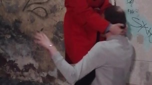 sucks my cock in the fucking corner. Full clip on my Onlyfans (link in bio)