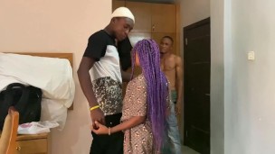 Can she handle two huge dicks??!