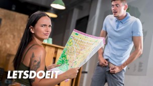 HORNY HOSTEL – Beautiful Tourist Claudia Bavel Found The Right Way To Pleasure