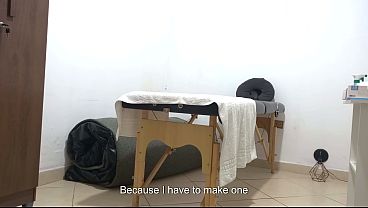 The doctor performed an anal exam using his fingers
